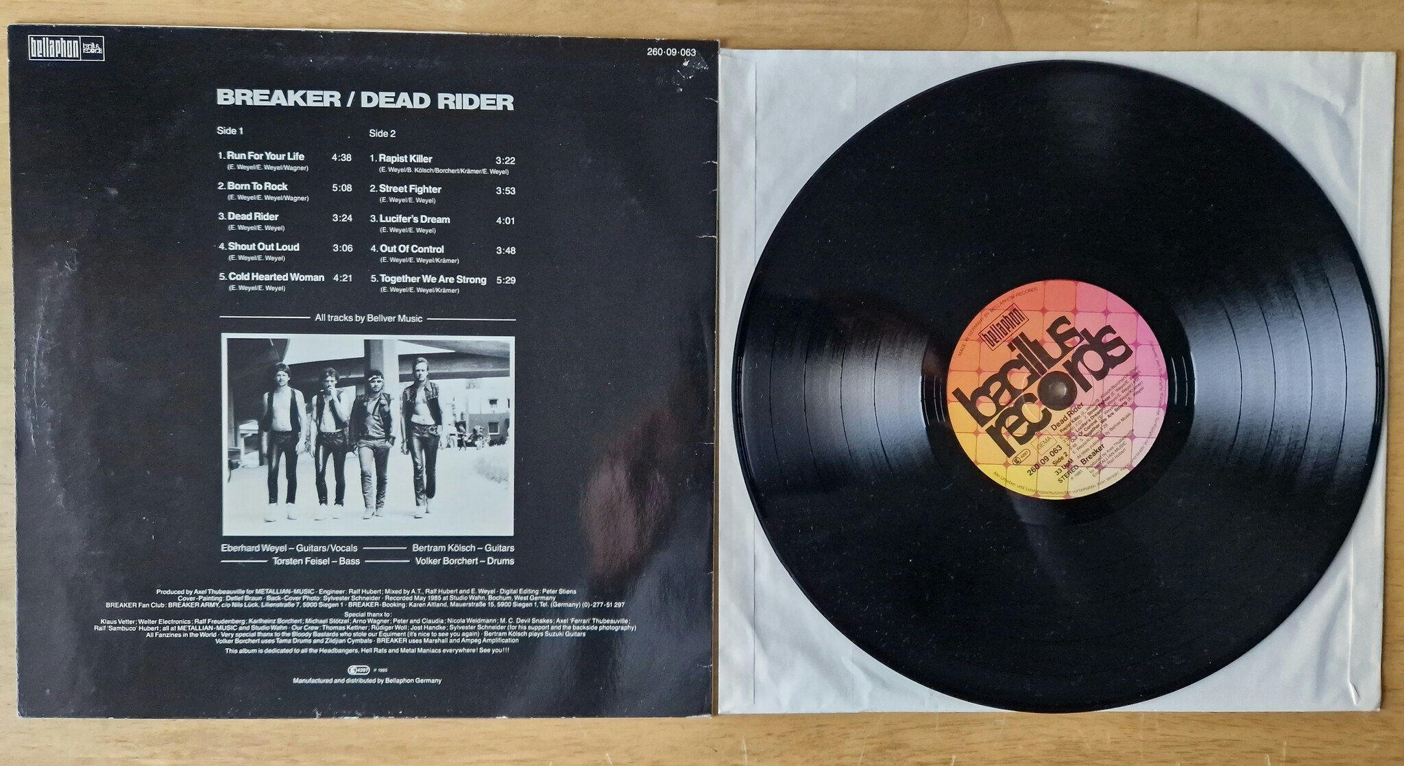 Breaker, Dead Rider. Vinyl LP
