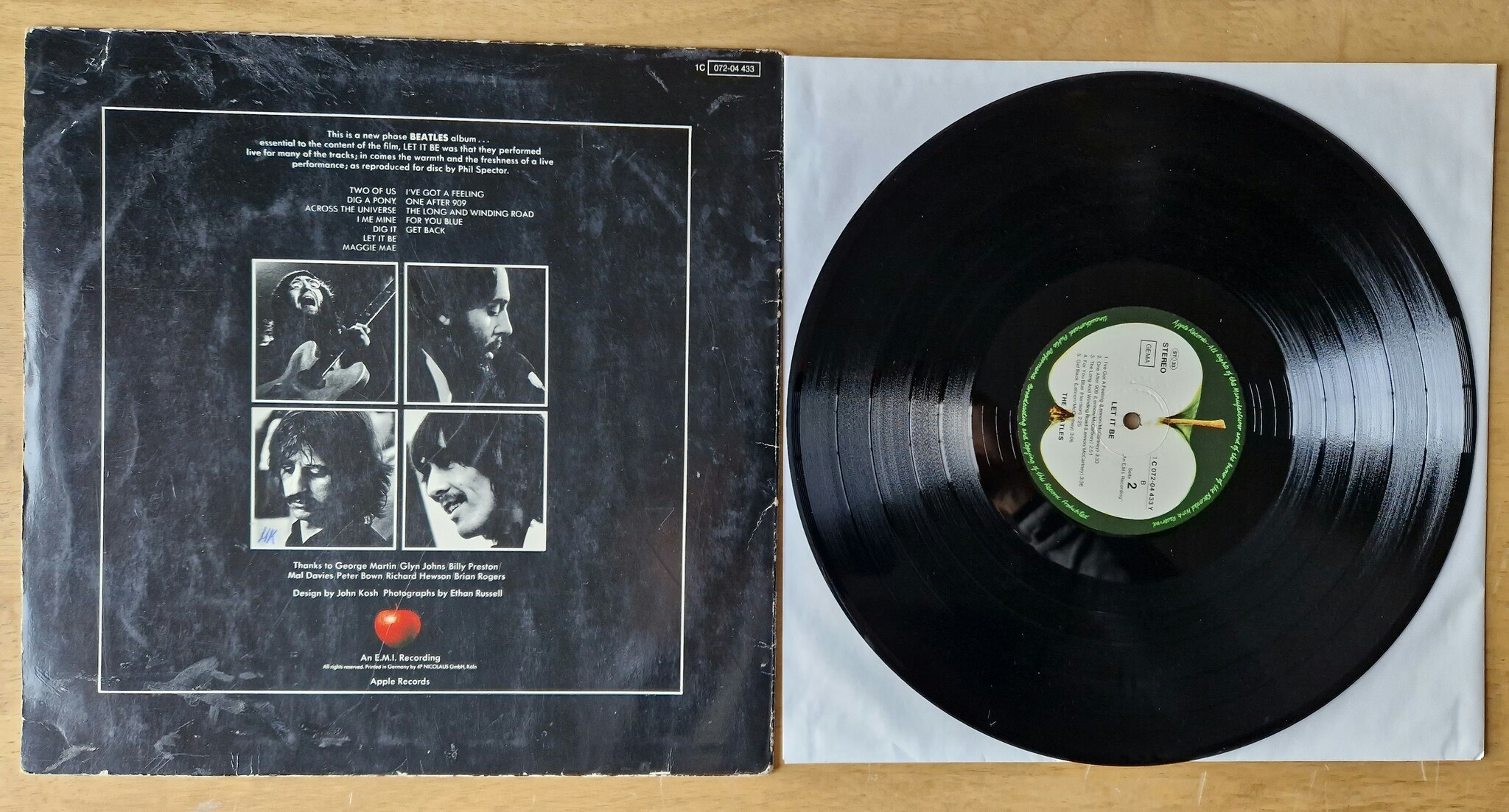 The Beatles, Let it be. Vinyl LP