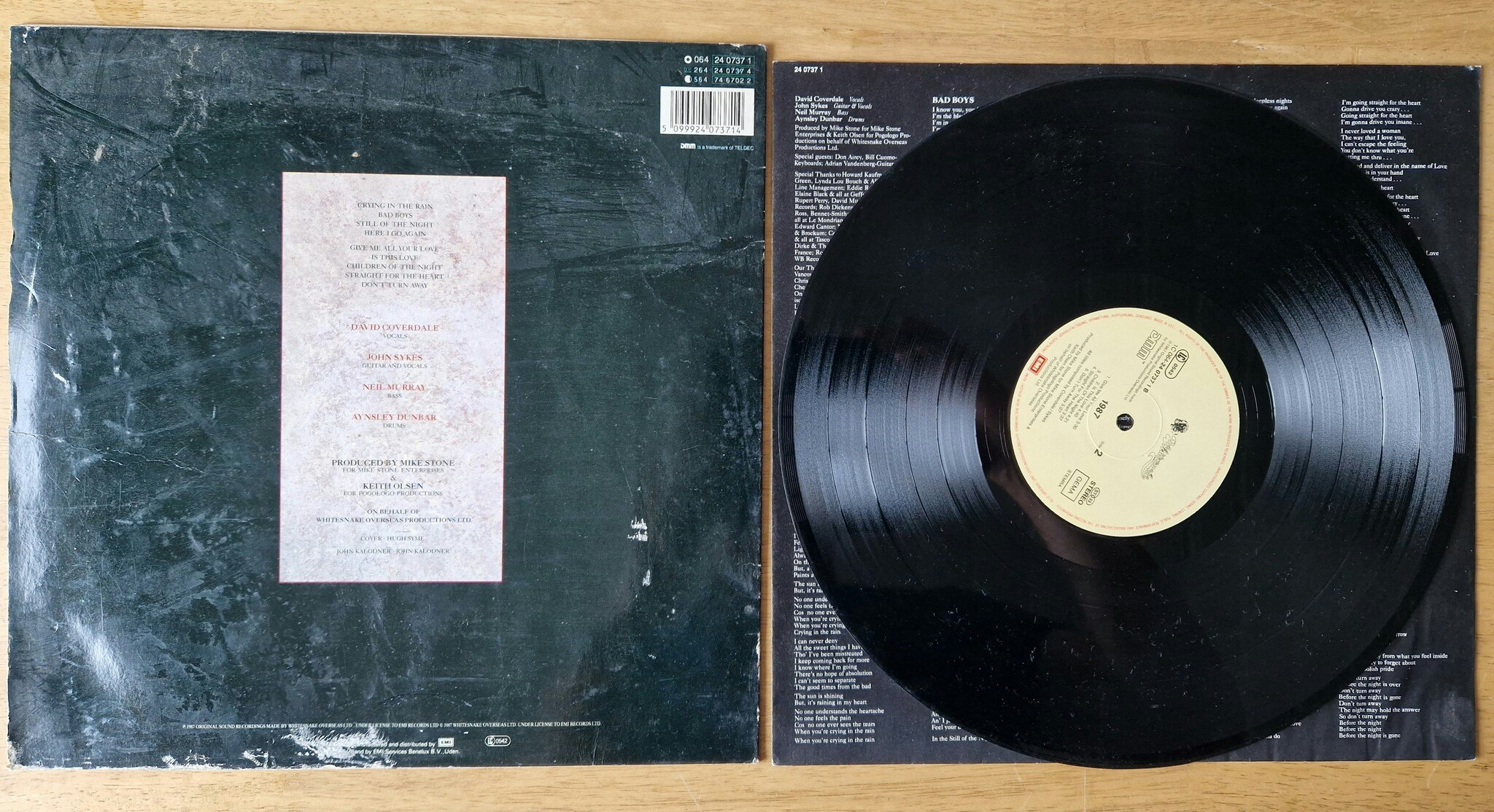 Whitesnake, 1987. Vinyl LP