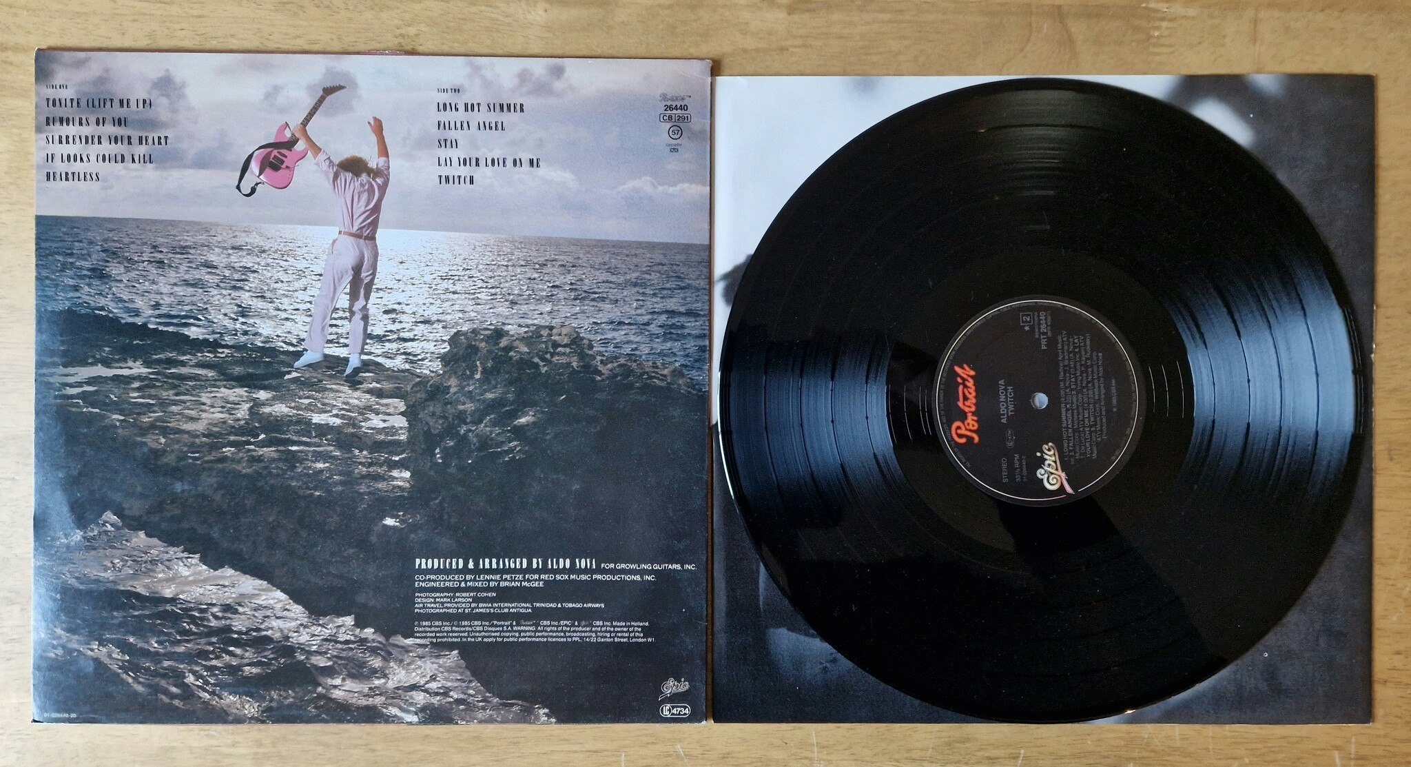 Aldo Nova, Twitch. Vinyl LP