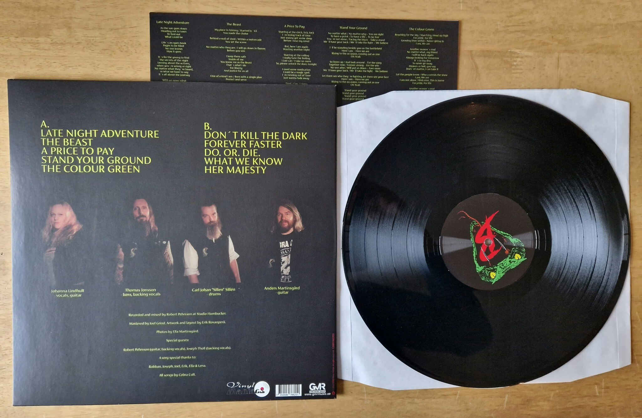 Cobra Cult, Don't kill the dark. Vinyl LP