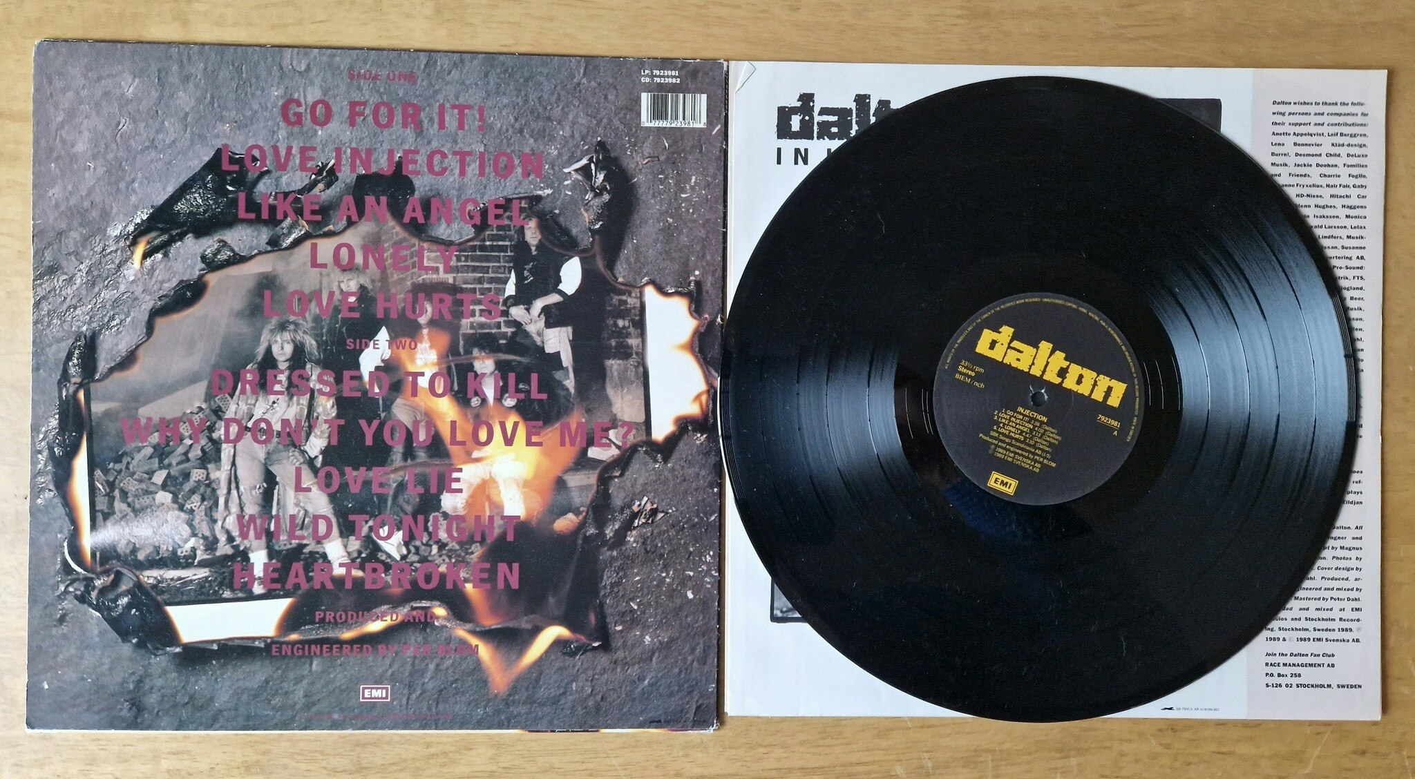 Dalton, Injection. Vinyl LP