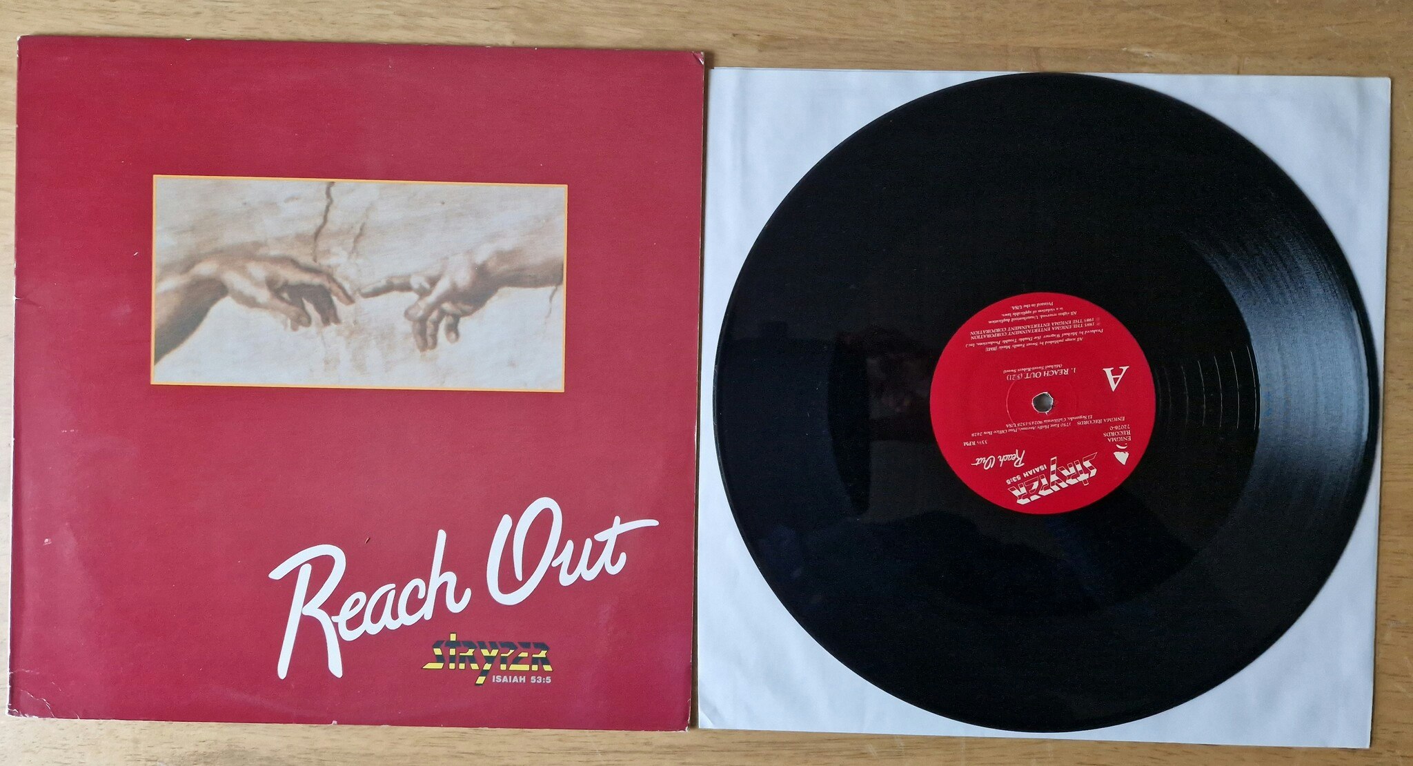 Stryper, Reach out. Vinyl S 12"