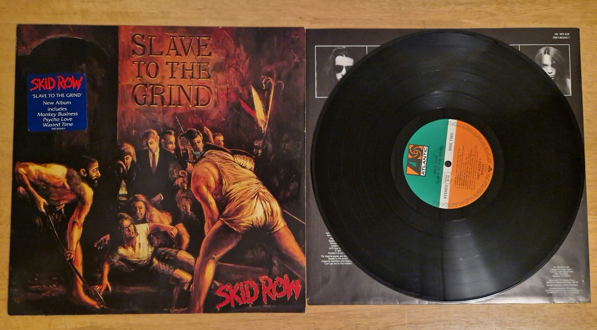 Skid Row, Slave to the grind. Vinyl LP