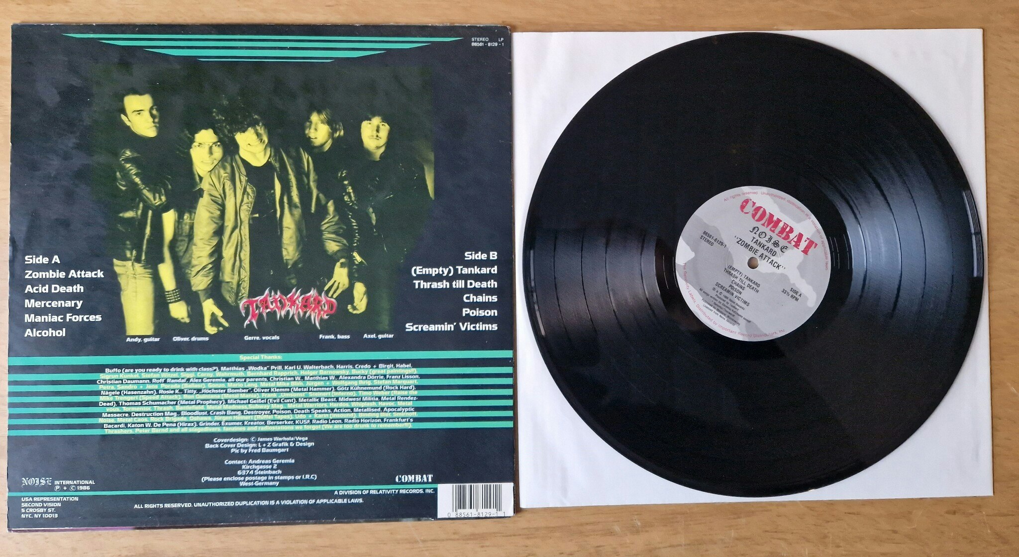 Tankard, Zombie attack. Vinyl LP