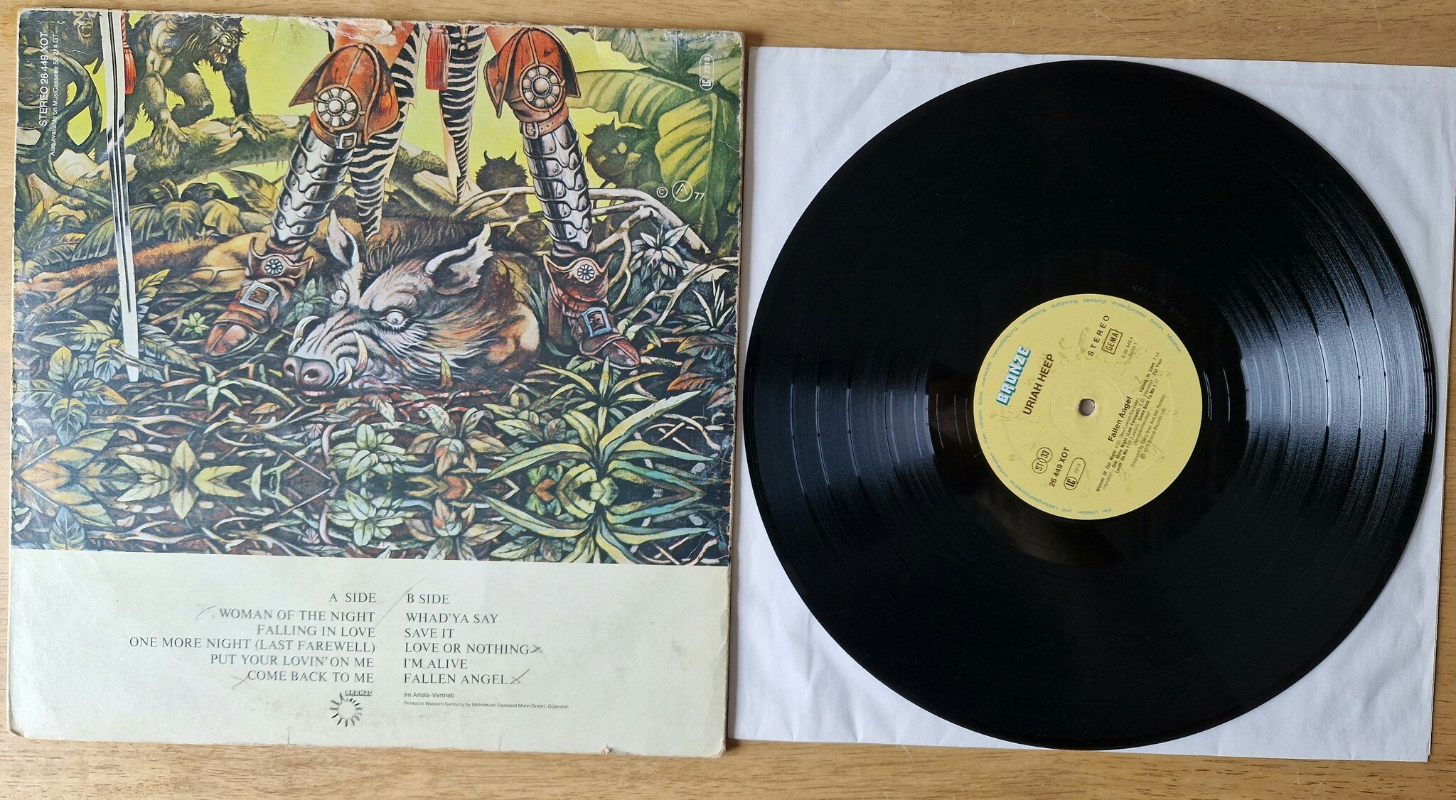 Uriah Heep, Fallen angel. Vinyl LP