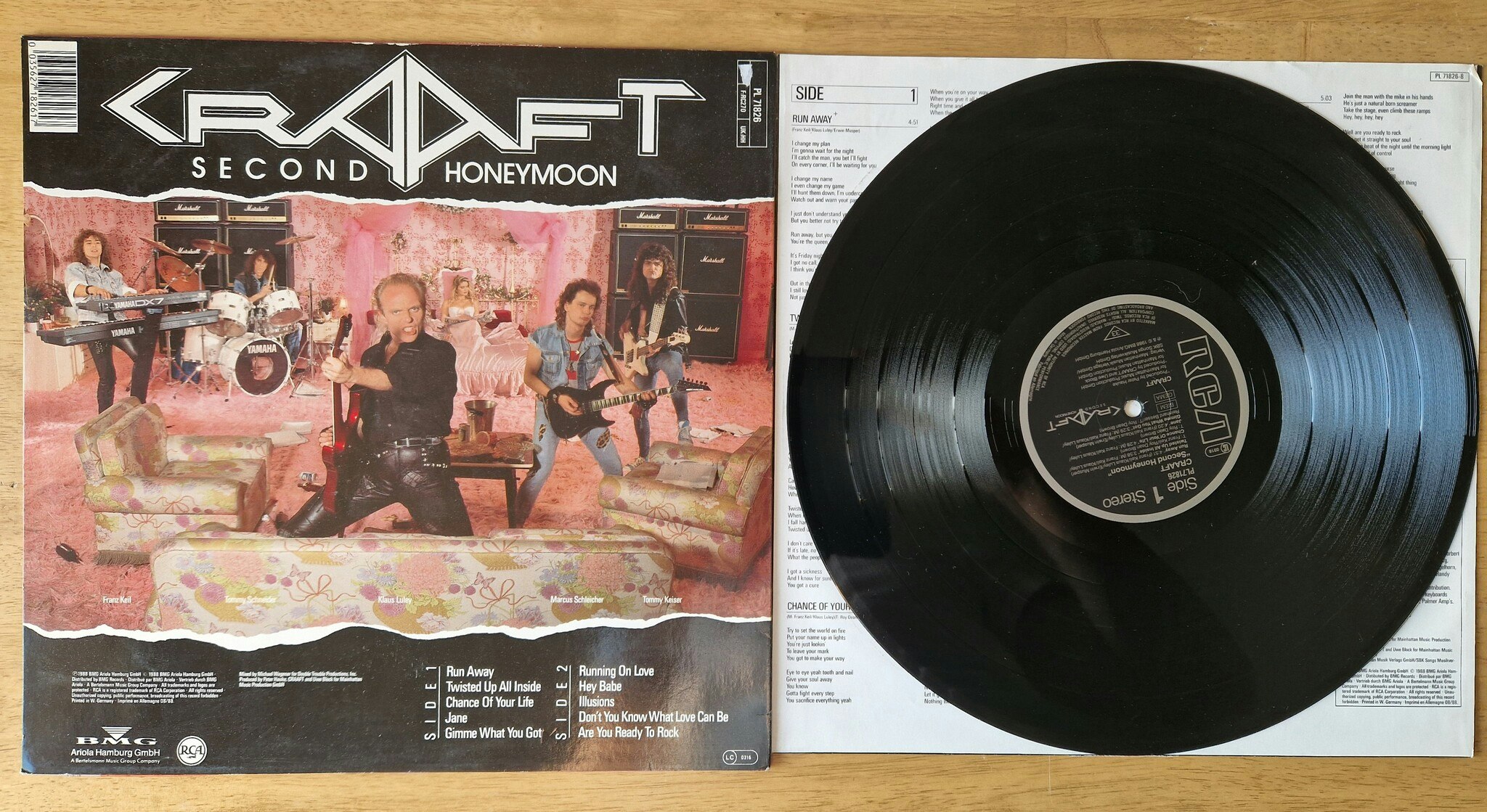 Craaft, Second honeymoon. Vinyl LP