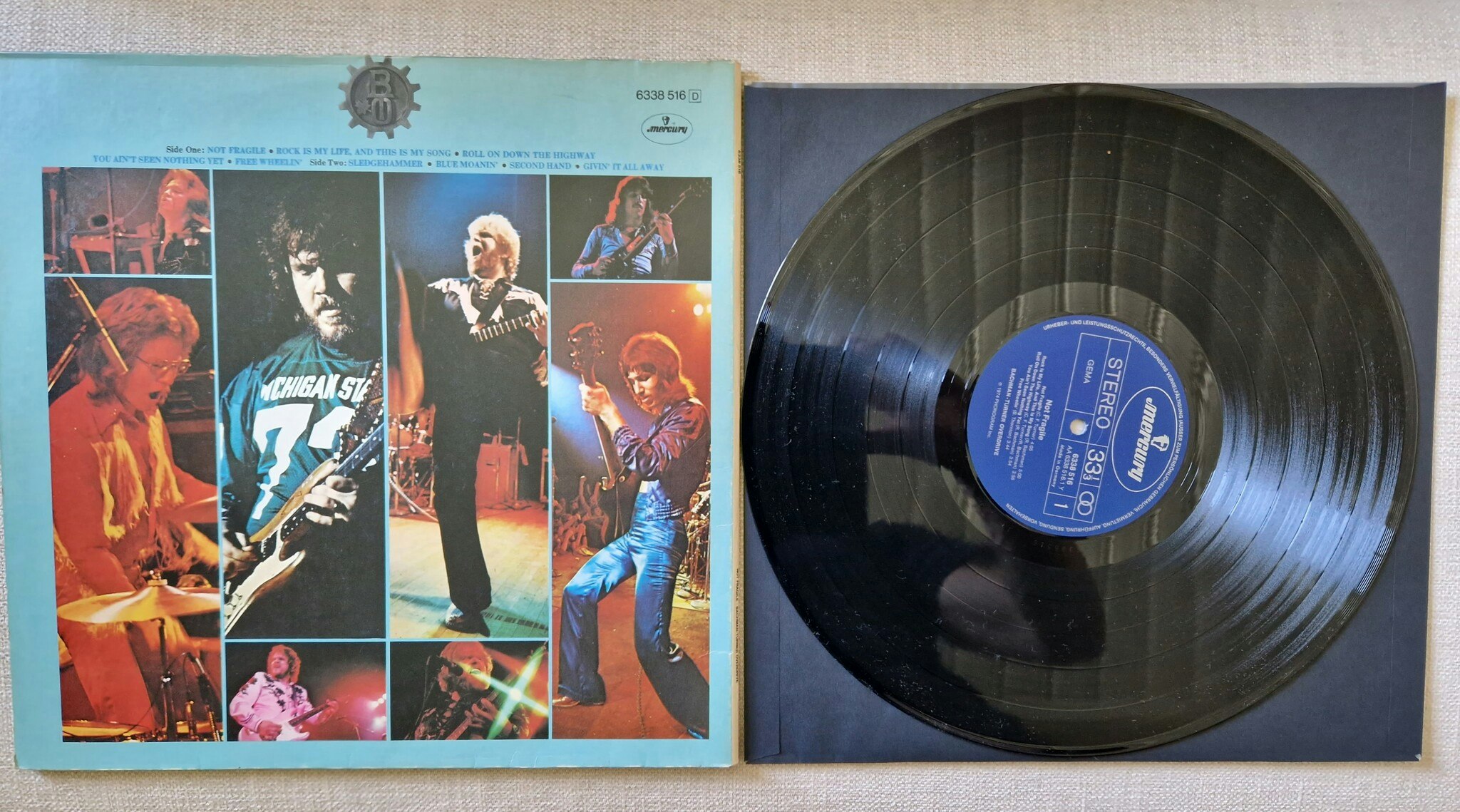 Bachman-Turner Overdrive, Not fragile. Vinyl LP