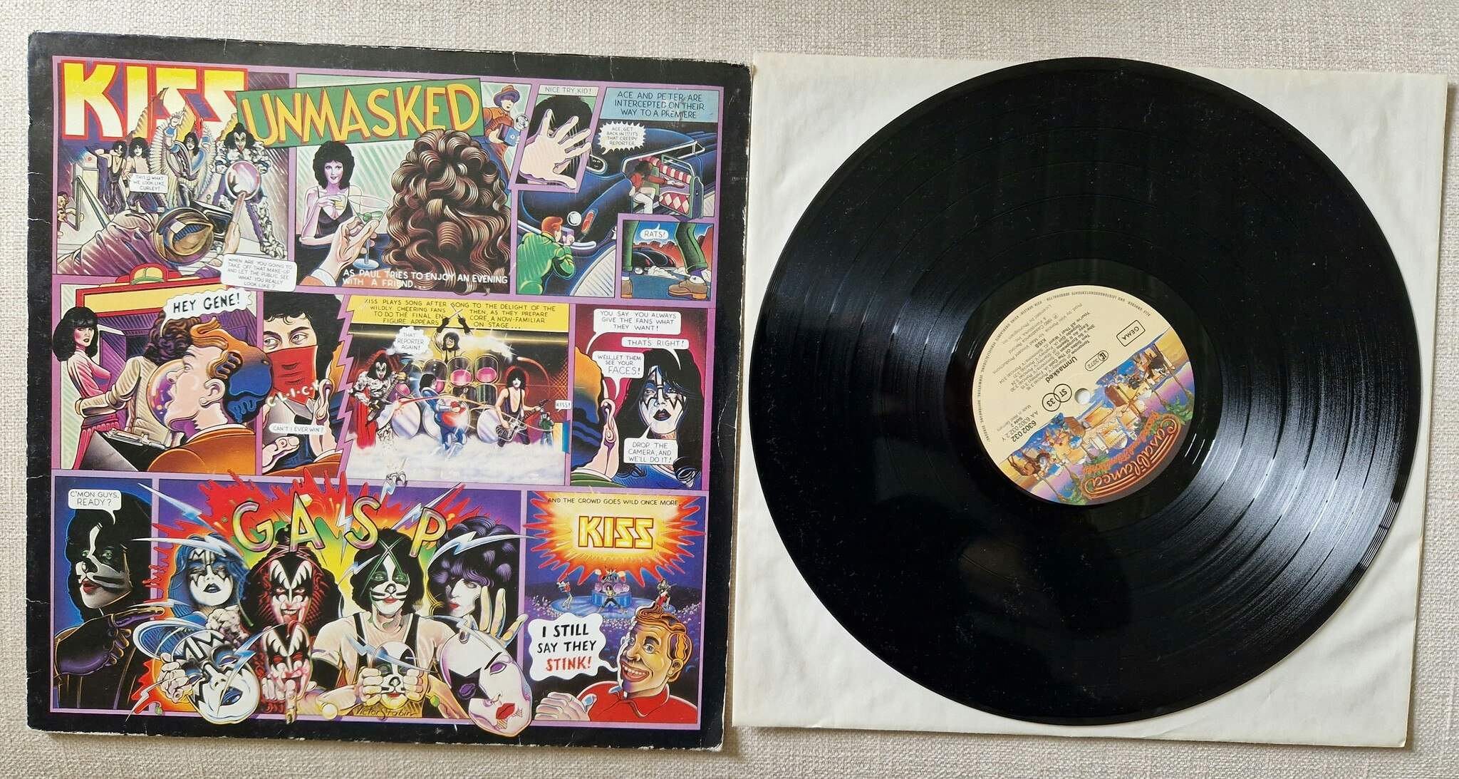 Kiss, Unmasked. Vinyl LP