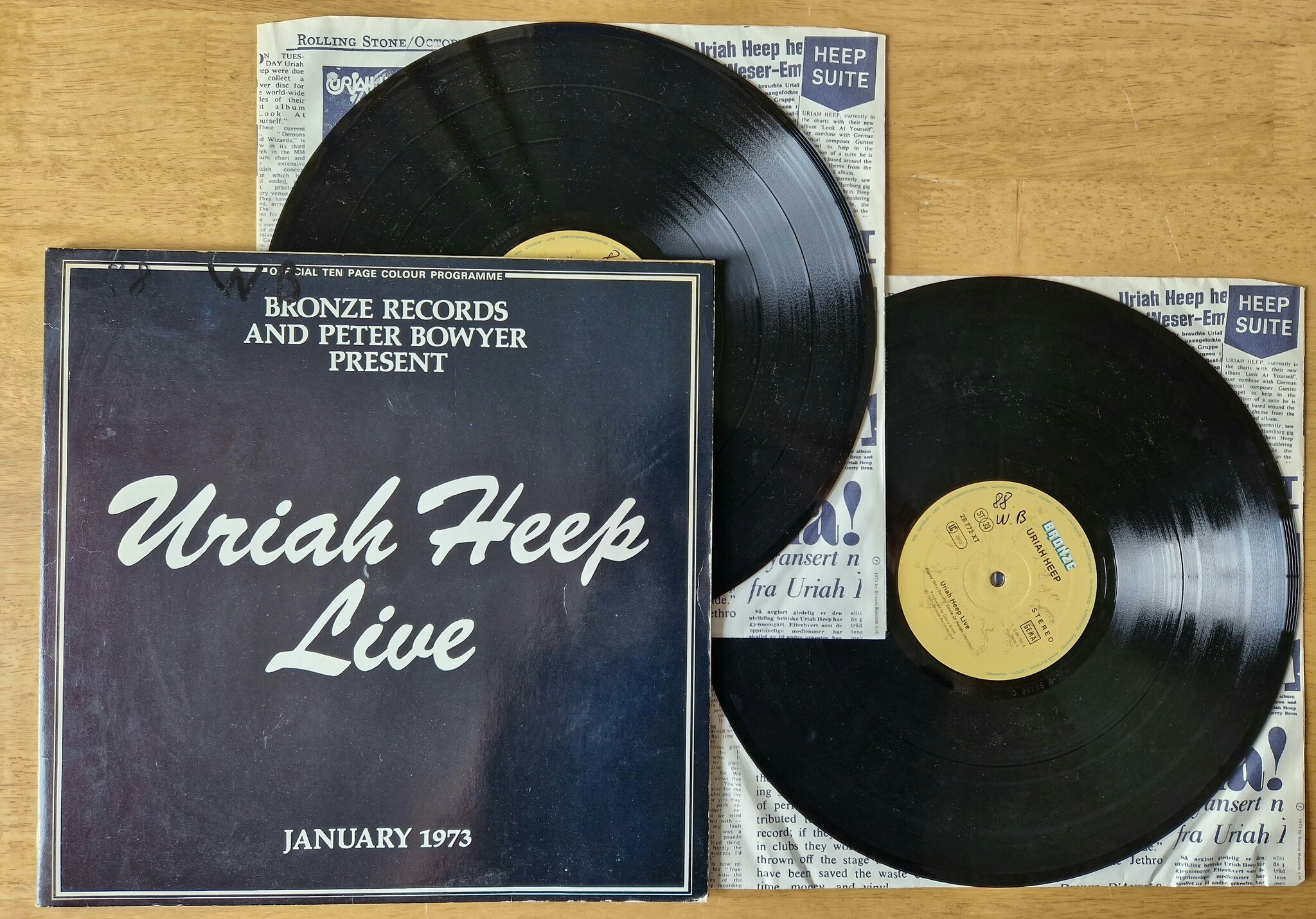 Uriah Heep, Live. Vinyl 2LP