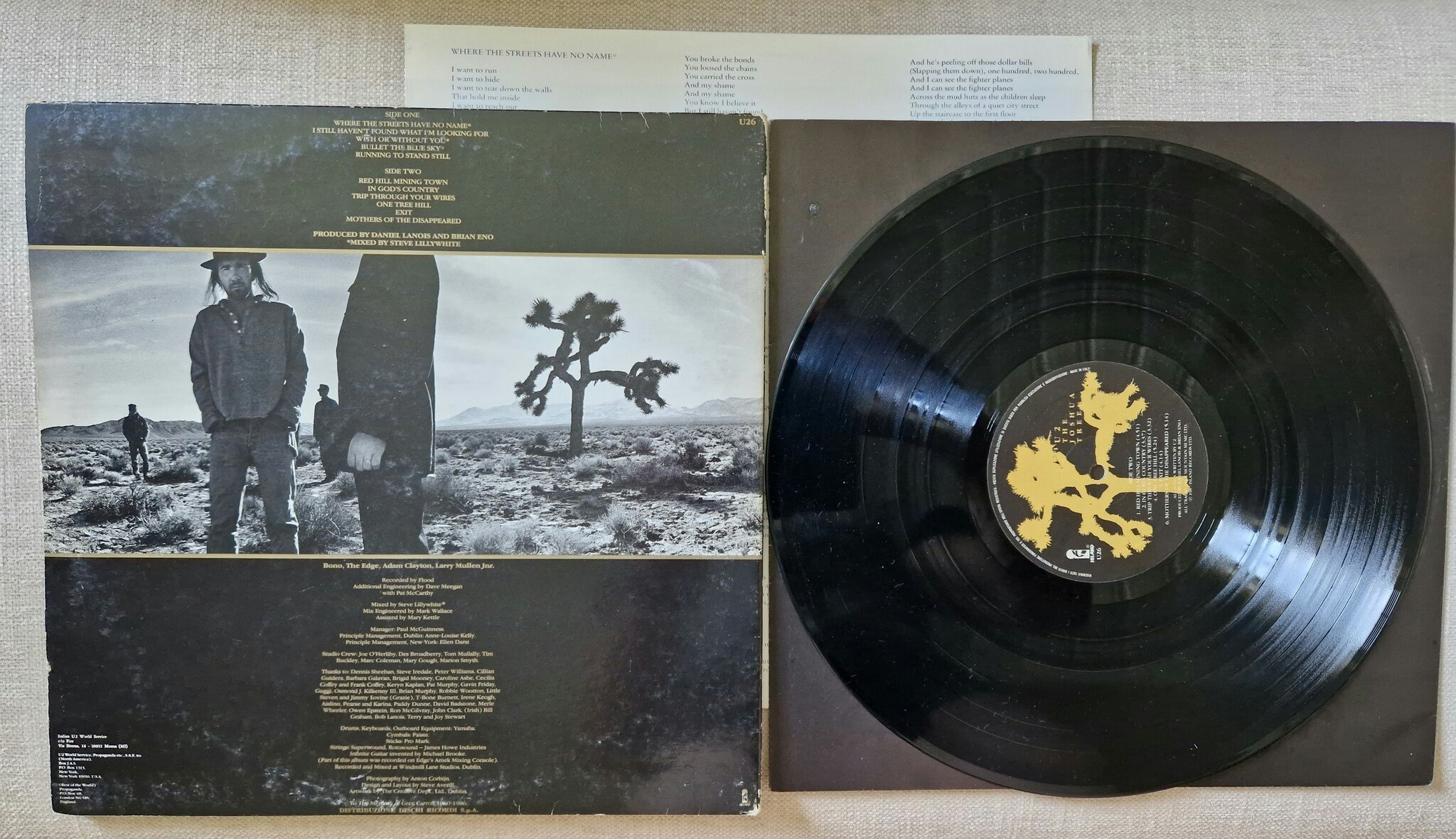 U2, The Joshua tree. Vinyl LP