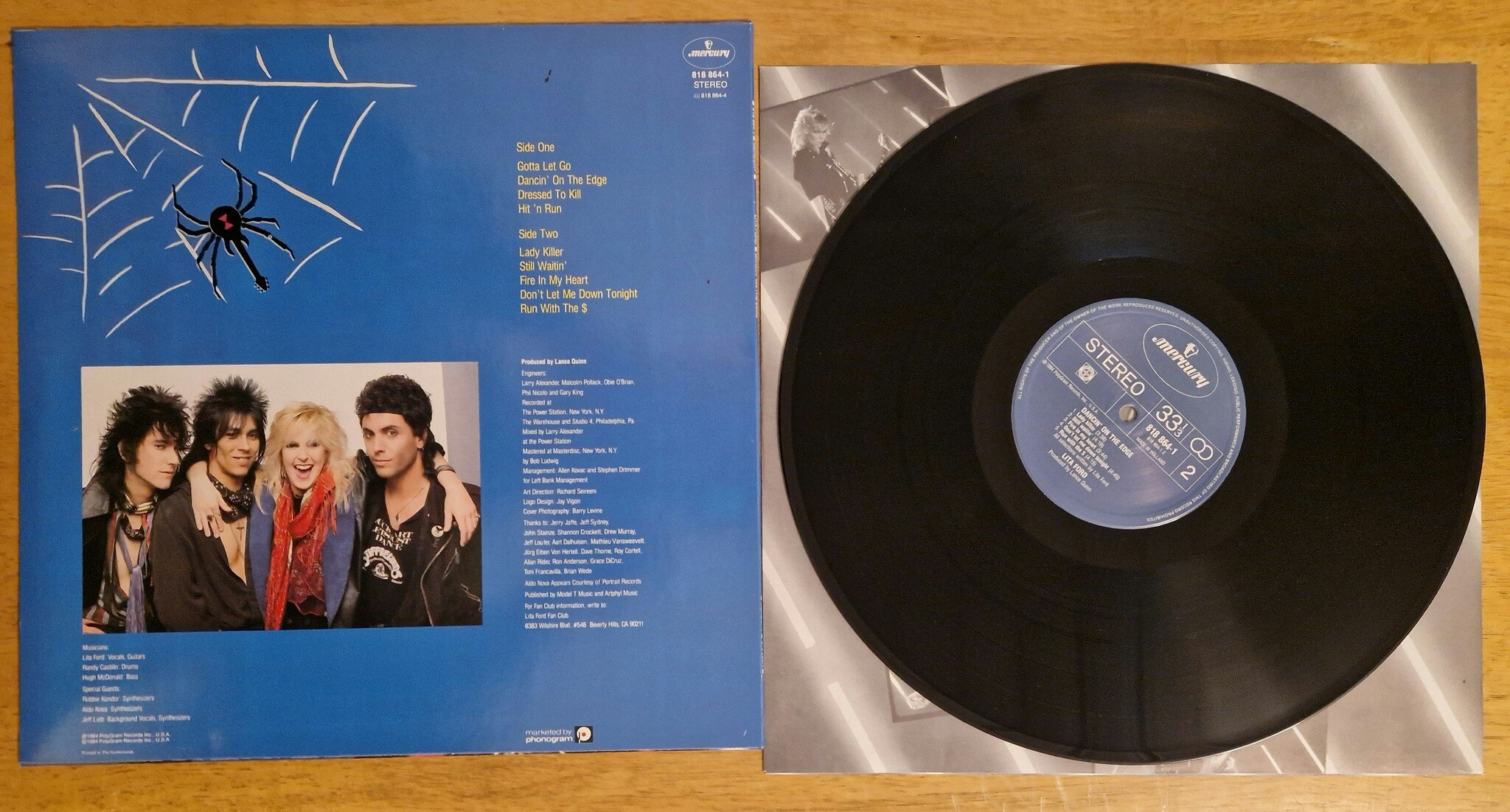 Lita Ford, Dancin on the edge. Vinyl LP