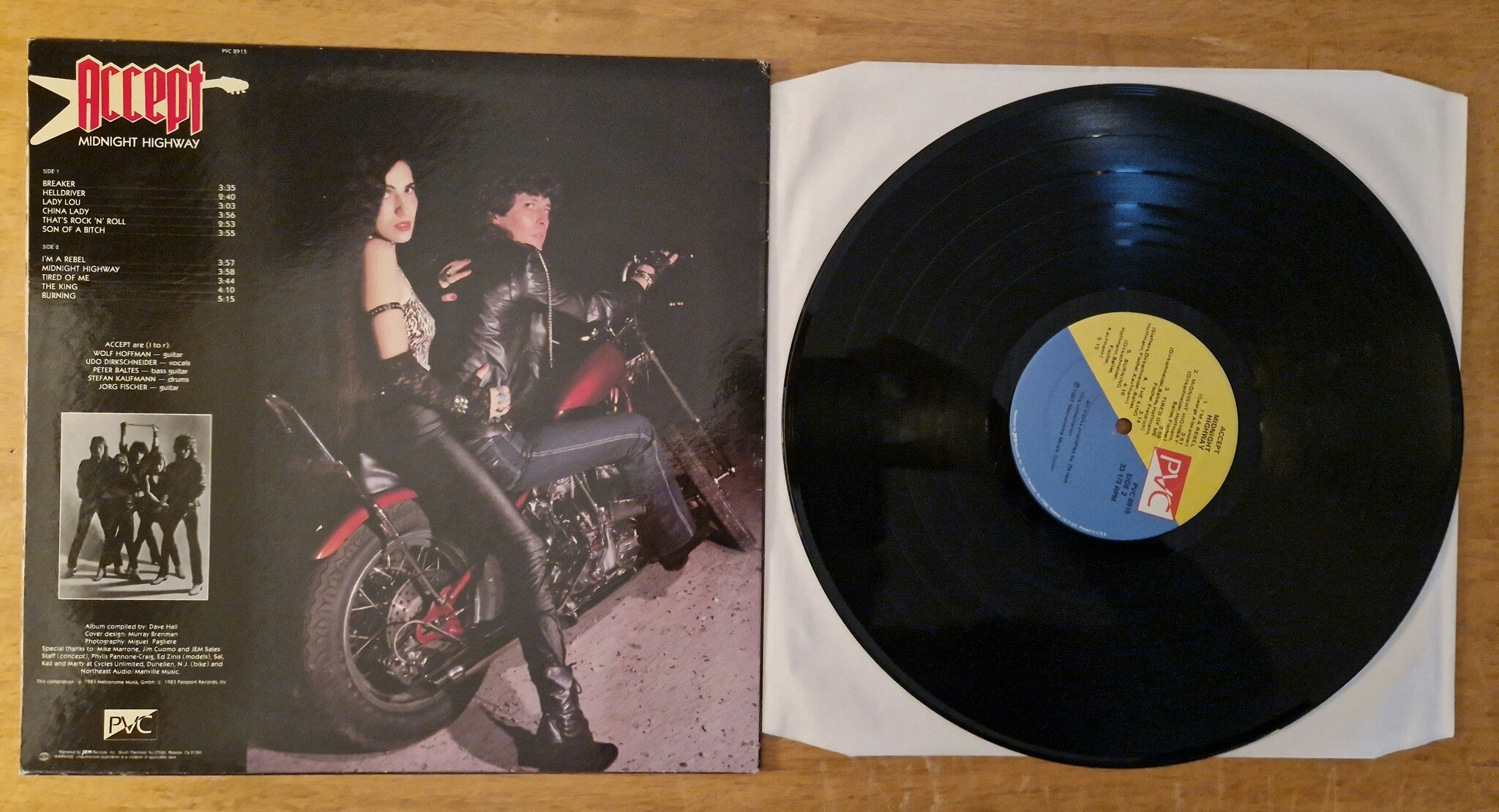 Accept, Midnight highway. Vinyl LP