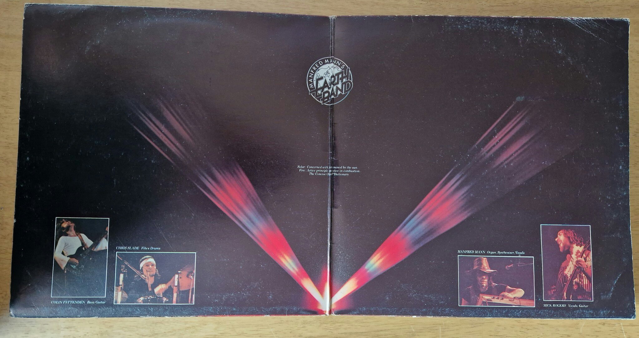 Manfred Mann's Earthband, Solar fire. Vinyl LP
