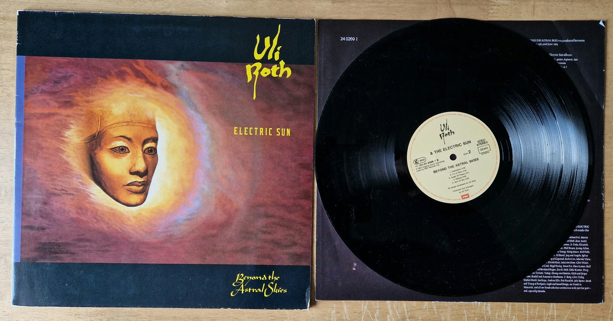 Uli Roth & The Electric Sun, Beyond the astral skies. Vinyl LP