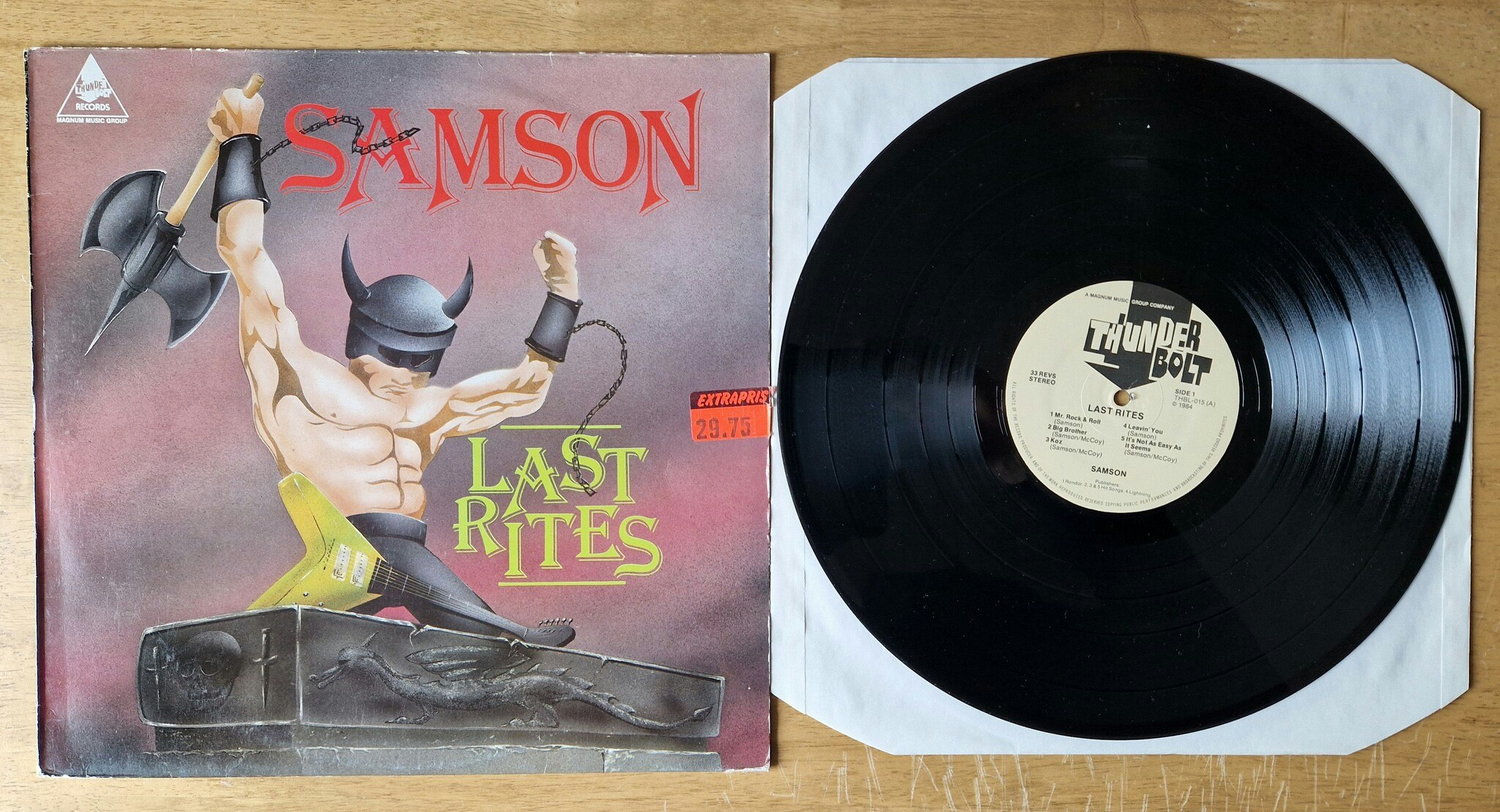 Samson, Last rites. Vinyl LP