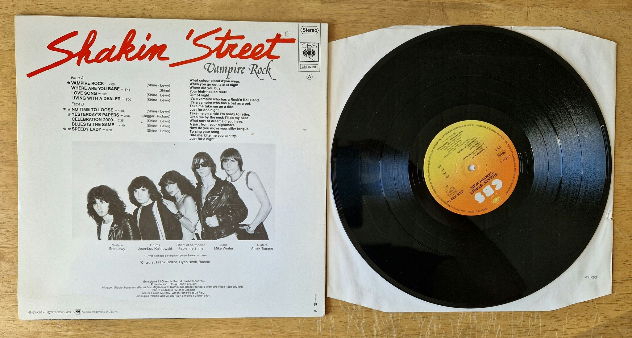 Shakin Street, Vampire rock. Vinyl LP