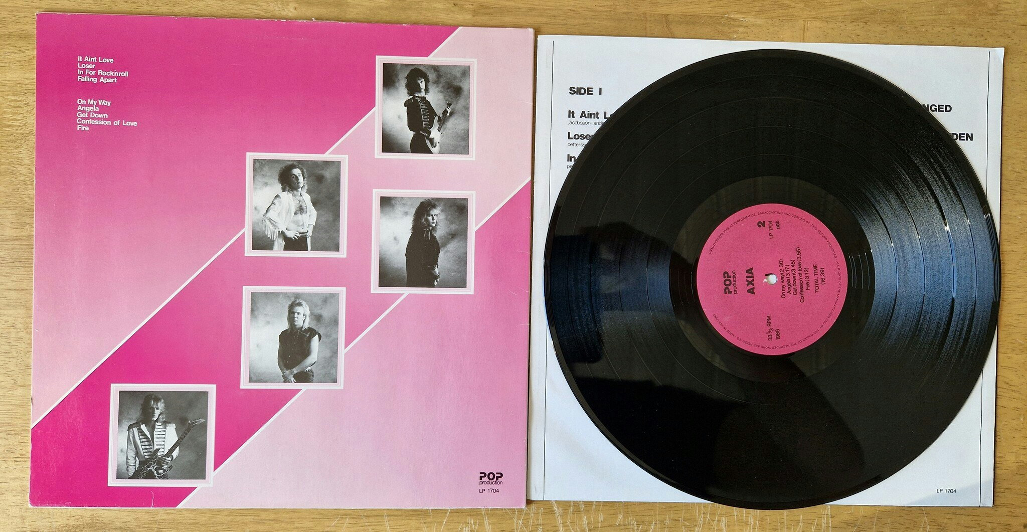 Axia, Axia. Vinyl LP