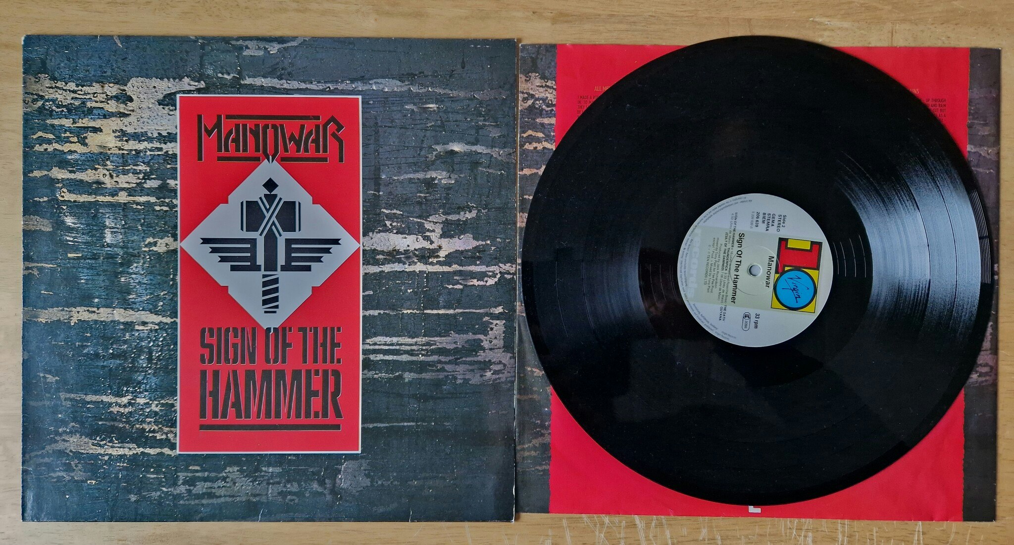 Manowar, Sign of the hammer. Vinyl LP