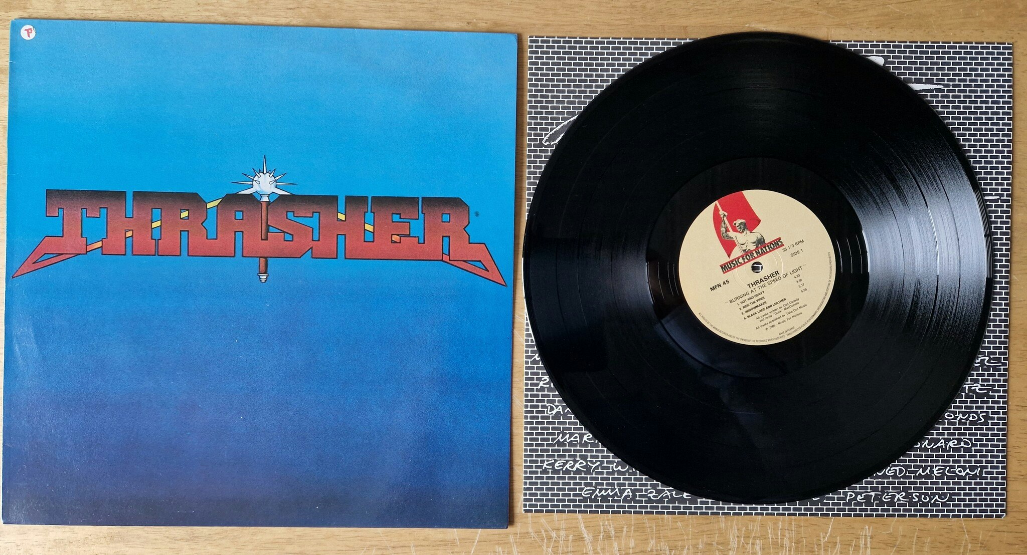 Thrasher, Burning at the speed of light. Vinyl LP