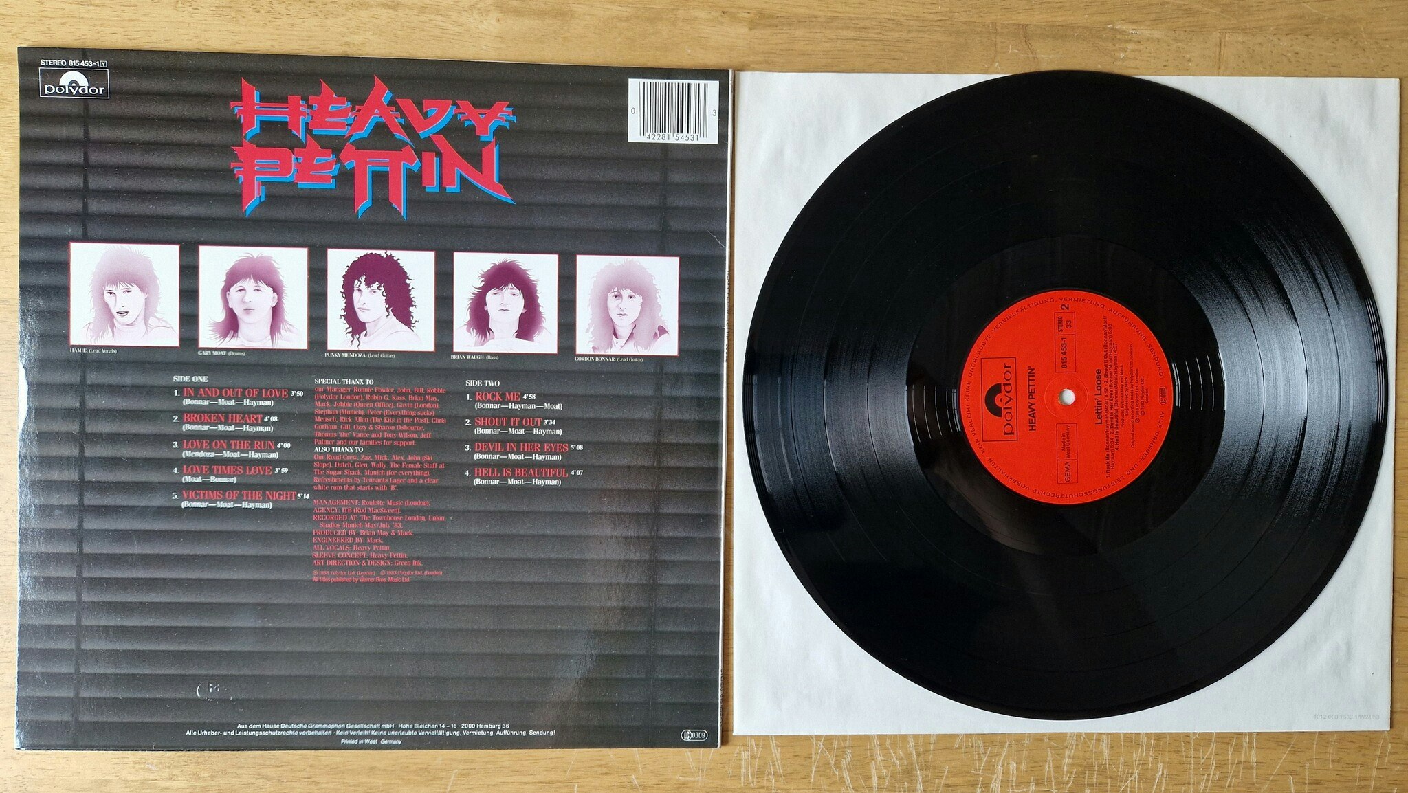 Heavy Pettin', Lettin' loose. Vinyl LP