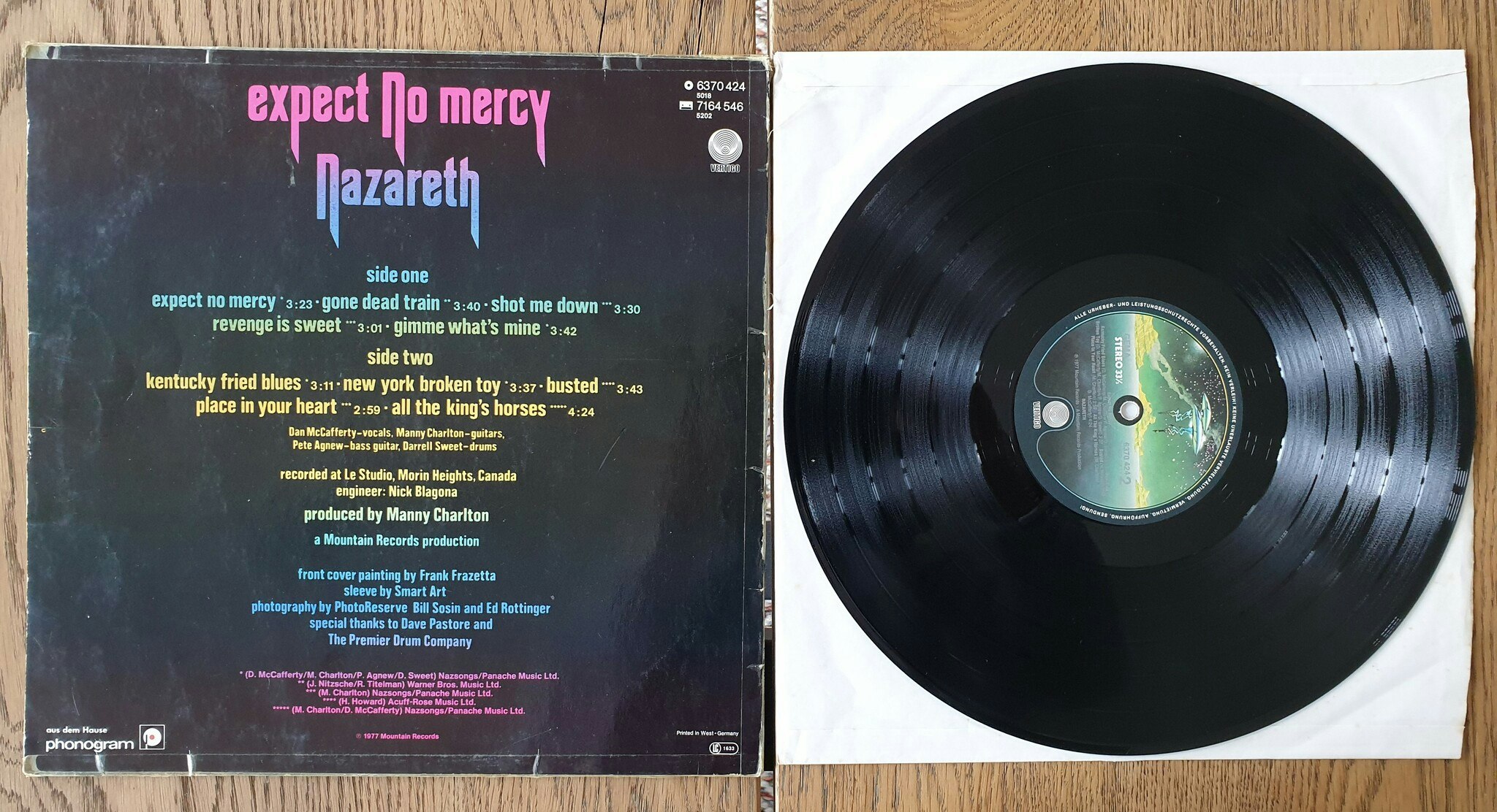 Nazareth, Expect no mercy. Vinyl LP