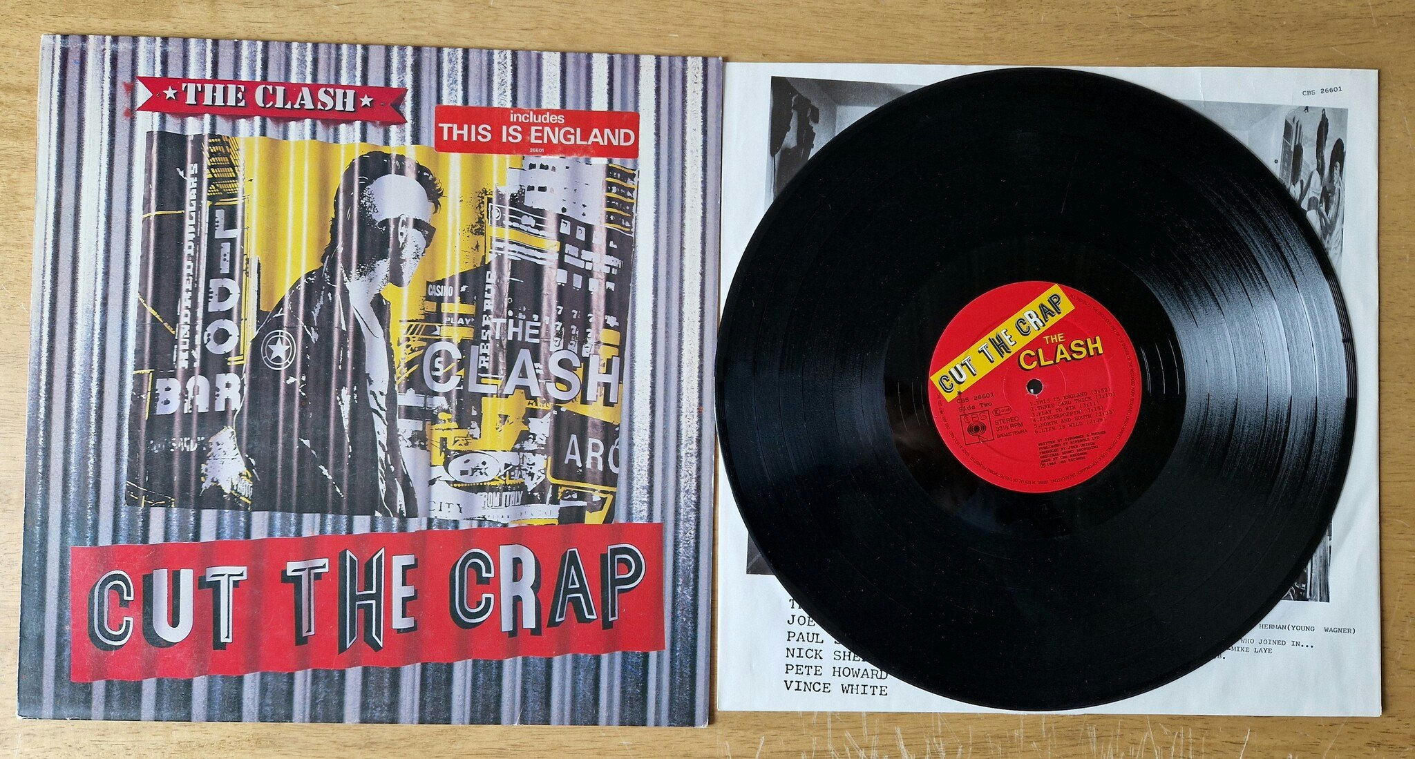 The Clash, Cut the crap. Vinyl LP