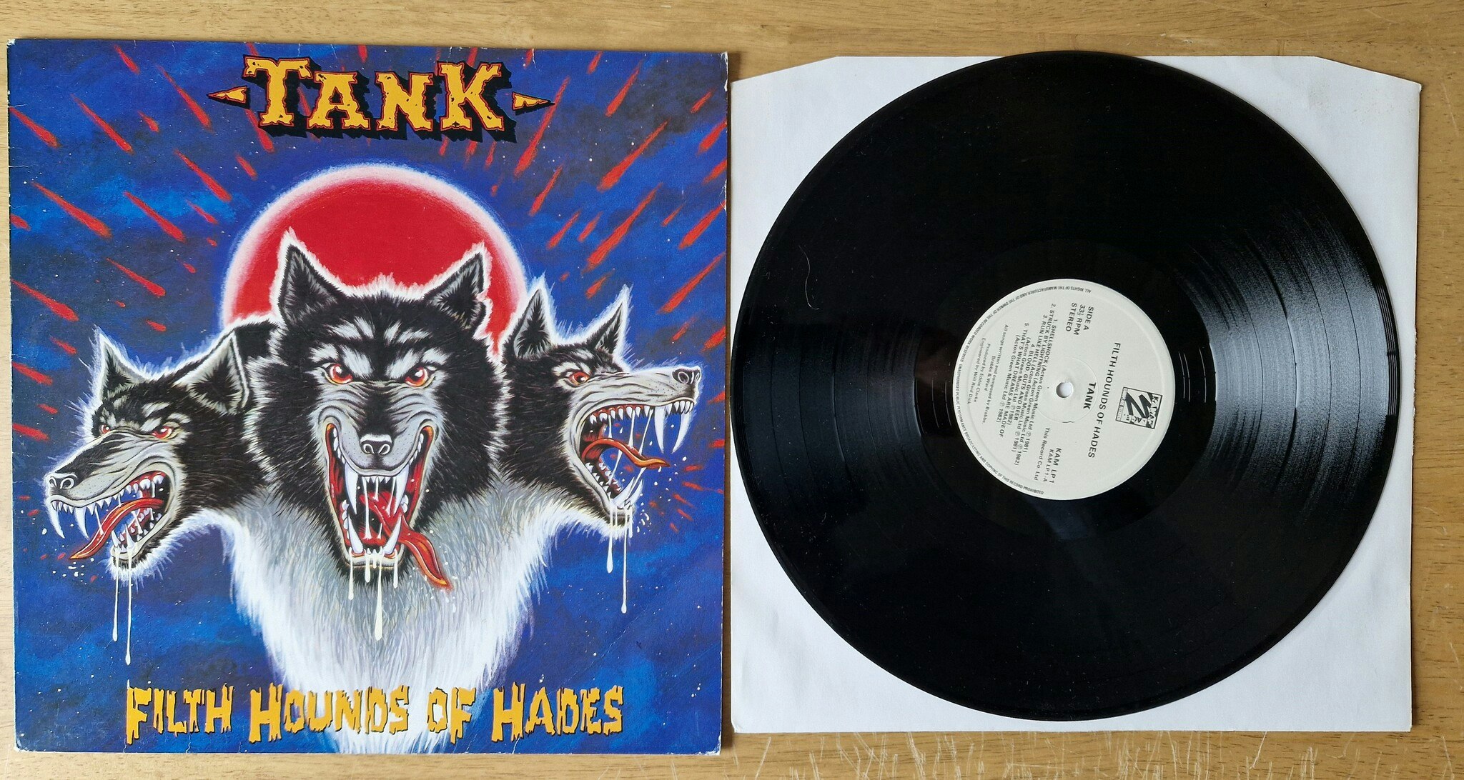 Tank, Filth hounds of hades. Vinyl LP