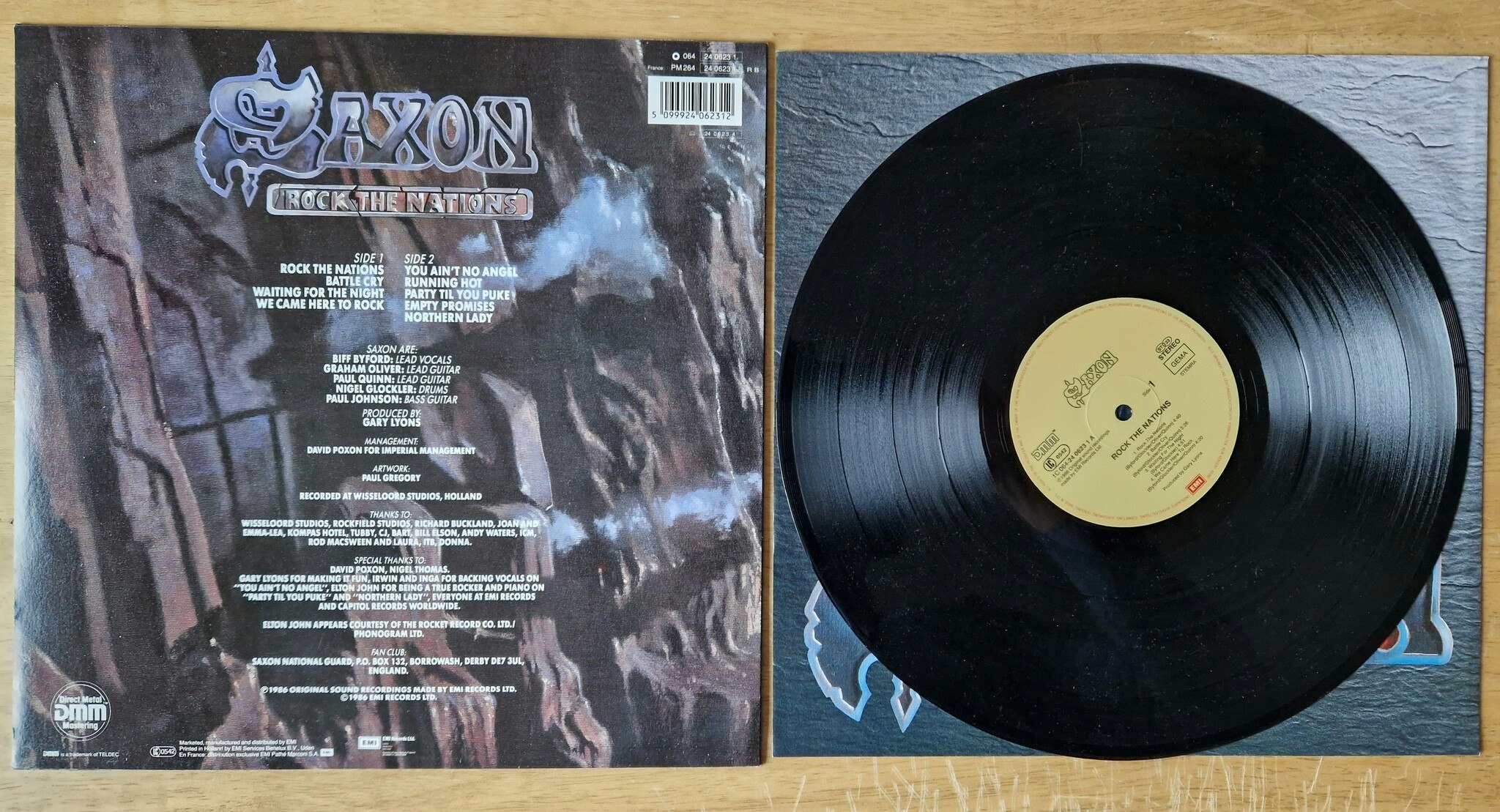 Saxon, Rock the nations. Vinyl LP