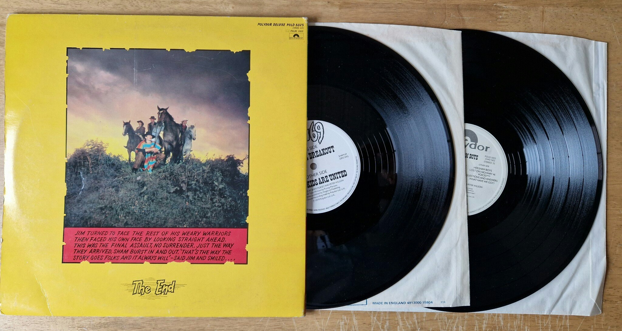 Sham 69, The Adventures of Hersham Boys. Vinyl 2LP