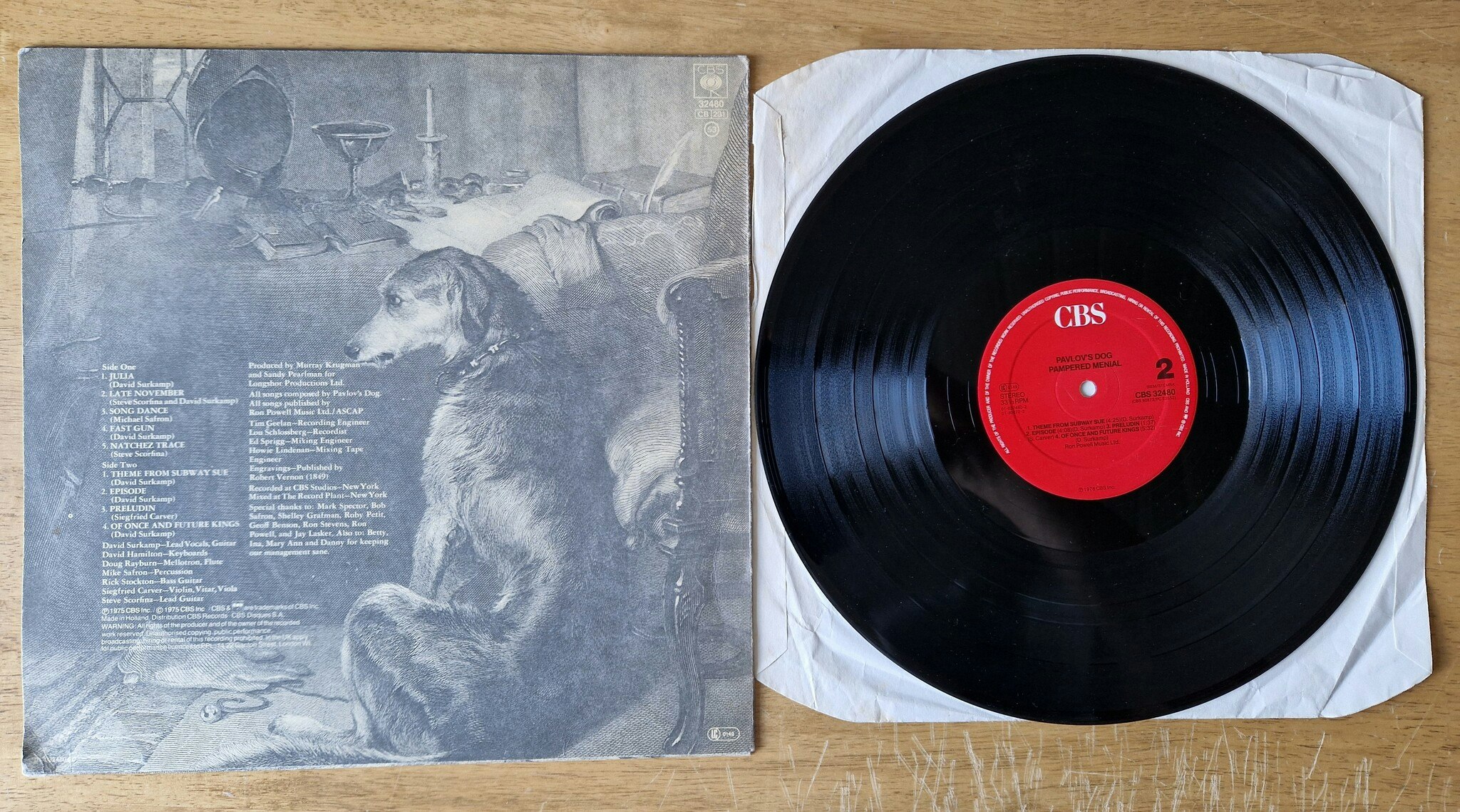 Pavlovs Dog, Pempered menial. Vinyl LP