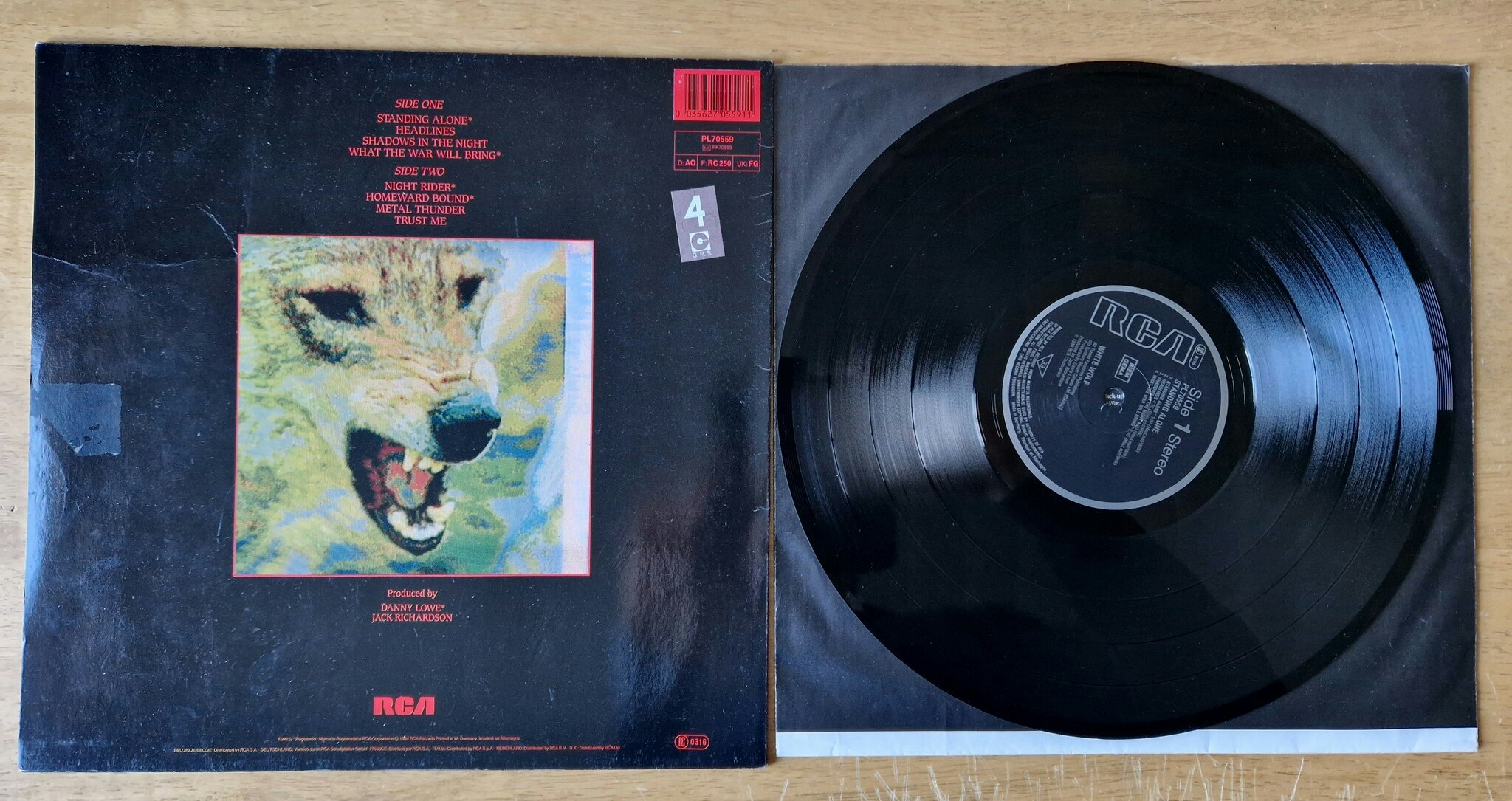 White Wolf, Standing alone. Vinyl LP