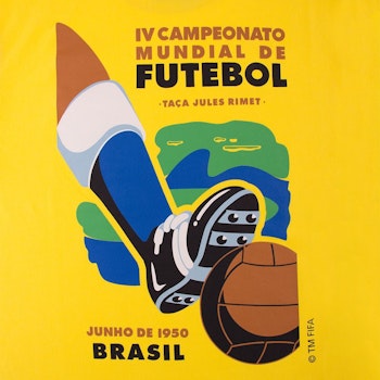 BRAZIL 1950 WORLD CUP EMBLEM T-SHIRT