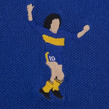 Maradona Boca Embroidery polo shirt