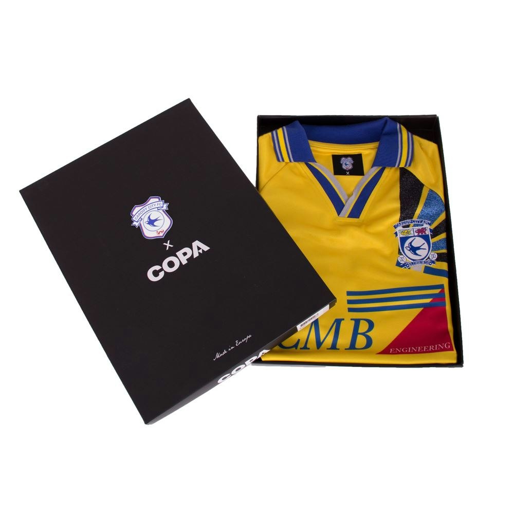 Cardiff City FC 1997-98 Away Retro Football Shirt