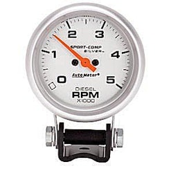 Autometer 2-5/8" TACH, 5,000 RPM, DIESEL