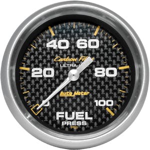 Autometer 2-5/8" fuel press, 0-100 psi
