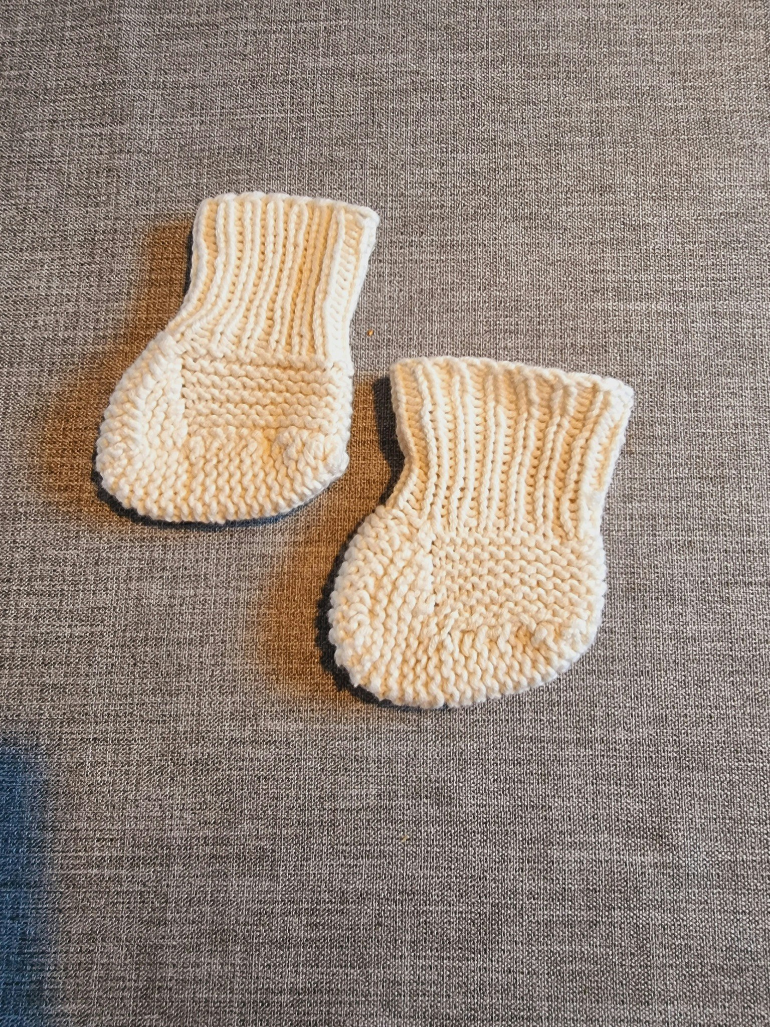 Hjemmestrikkede sokker nyfødt - Om igjen