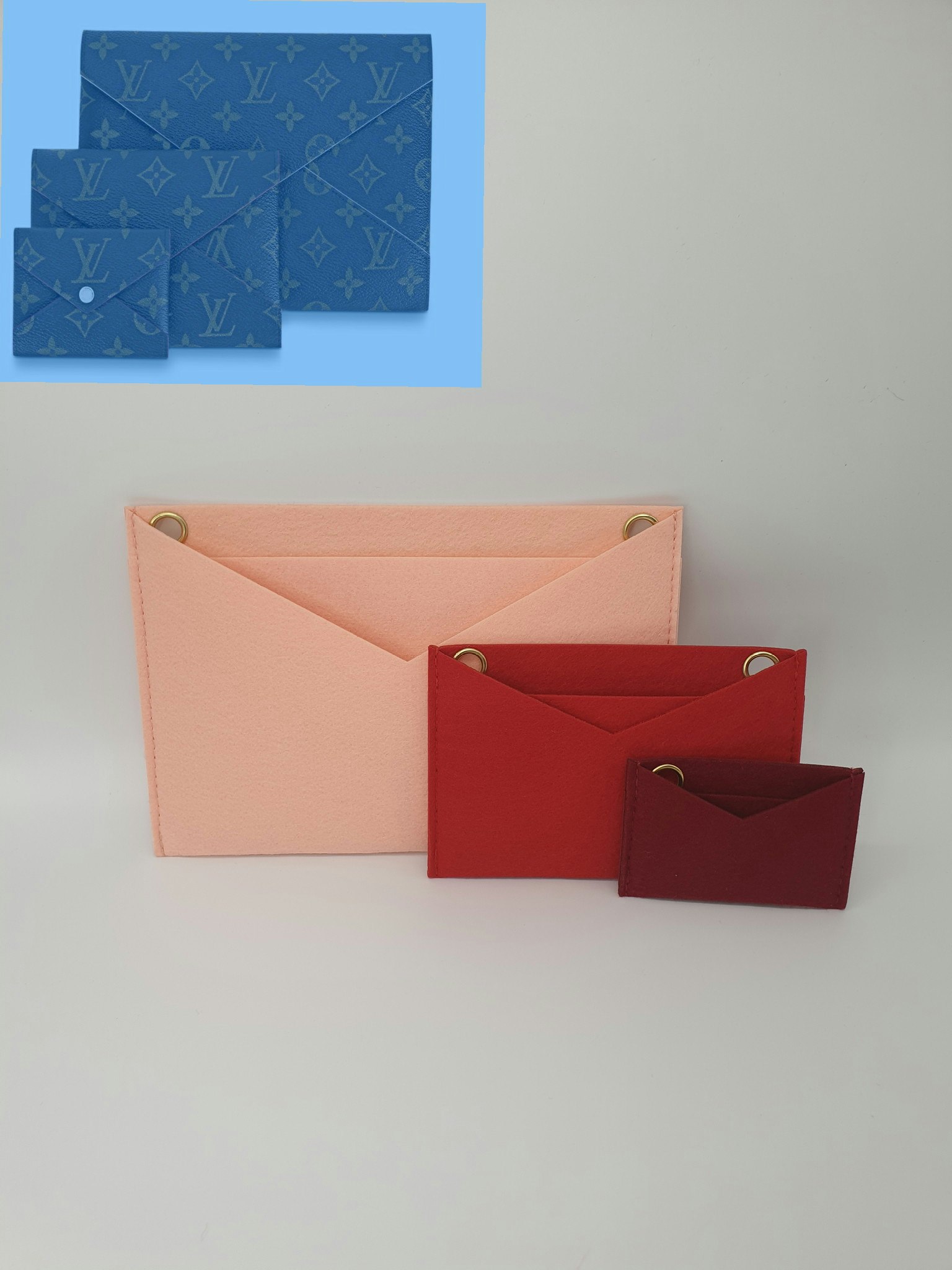 Kirigami Pochette Envelope Bag Organizer Insert Set L V -  Israel