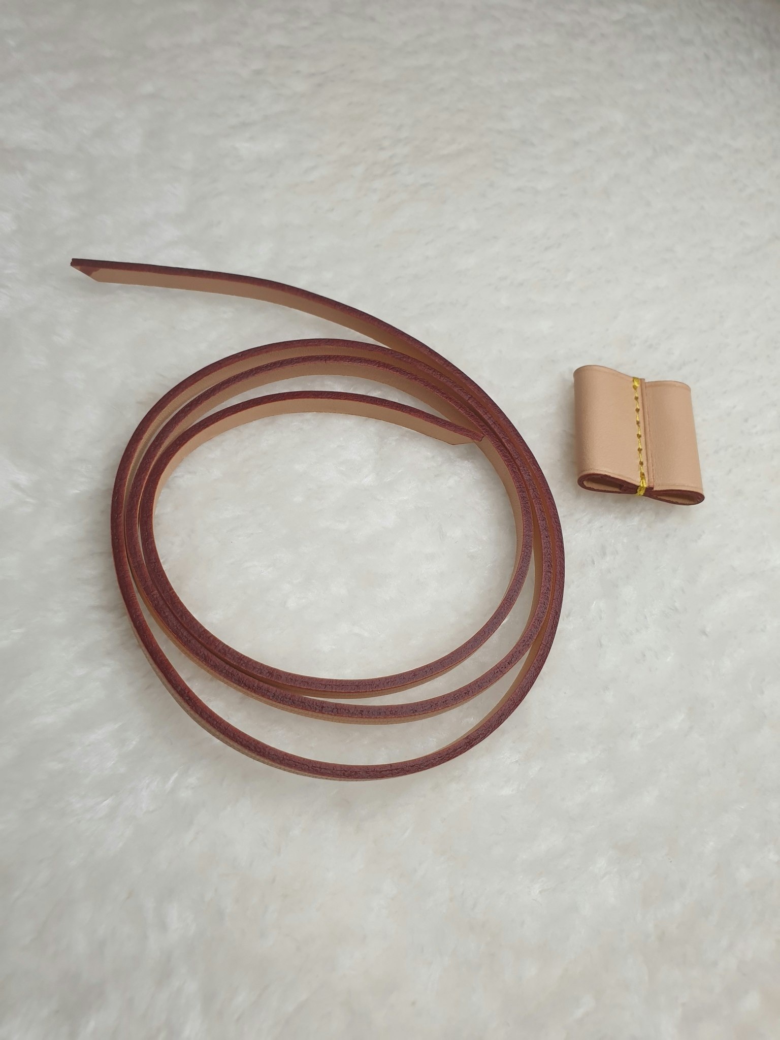 Cinch Drawstring for Neonoe, Replacement Strap Slider, Vachetta Genuine  Leather 