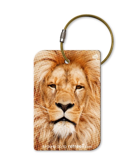 retreev™ SMART ID Luggage Tag | NFC QR Code Luggage Tags with Web Messaging Service – Lion