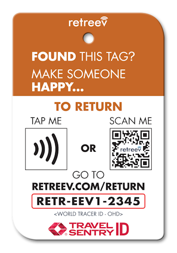 retreev™ SMART ID Luggage Tag | NFC QR Code Luggage Tags with Web Messaging Service – Lion