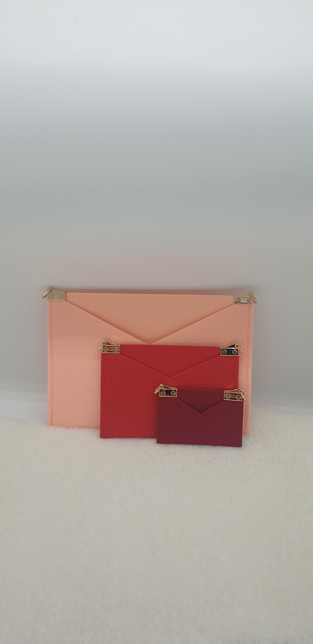 Kirigami Pochette Envelope Bag Organizer Insert Set L V 