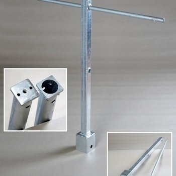Leie pr. døgn | Monteringssett for manuell montering av Bygg skruer Ø68 mm m gavel