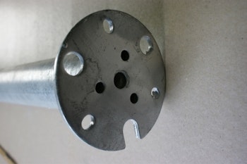 Forlenger rør med flens 1000 mm