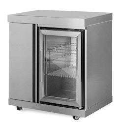 Stainless Collection - Modul med kjøleskap og oppbevaringsskap