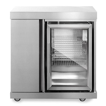 Stainless Collection - Modul med kjøleskap og oppbevaringsskap