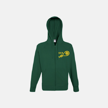 Hoodie med dragkedja