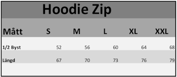 Hoodie med dragkedja