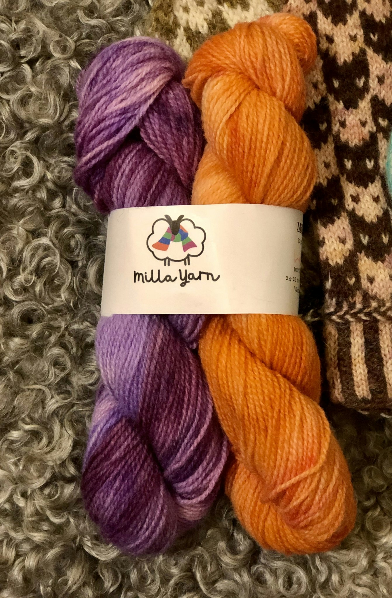 Vanten Lille Katt -  Lavendel & Falun 100 g